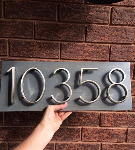 metal house address signs canada|metal address letters and numbers.